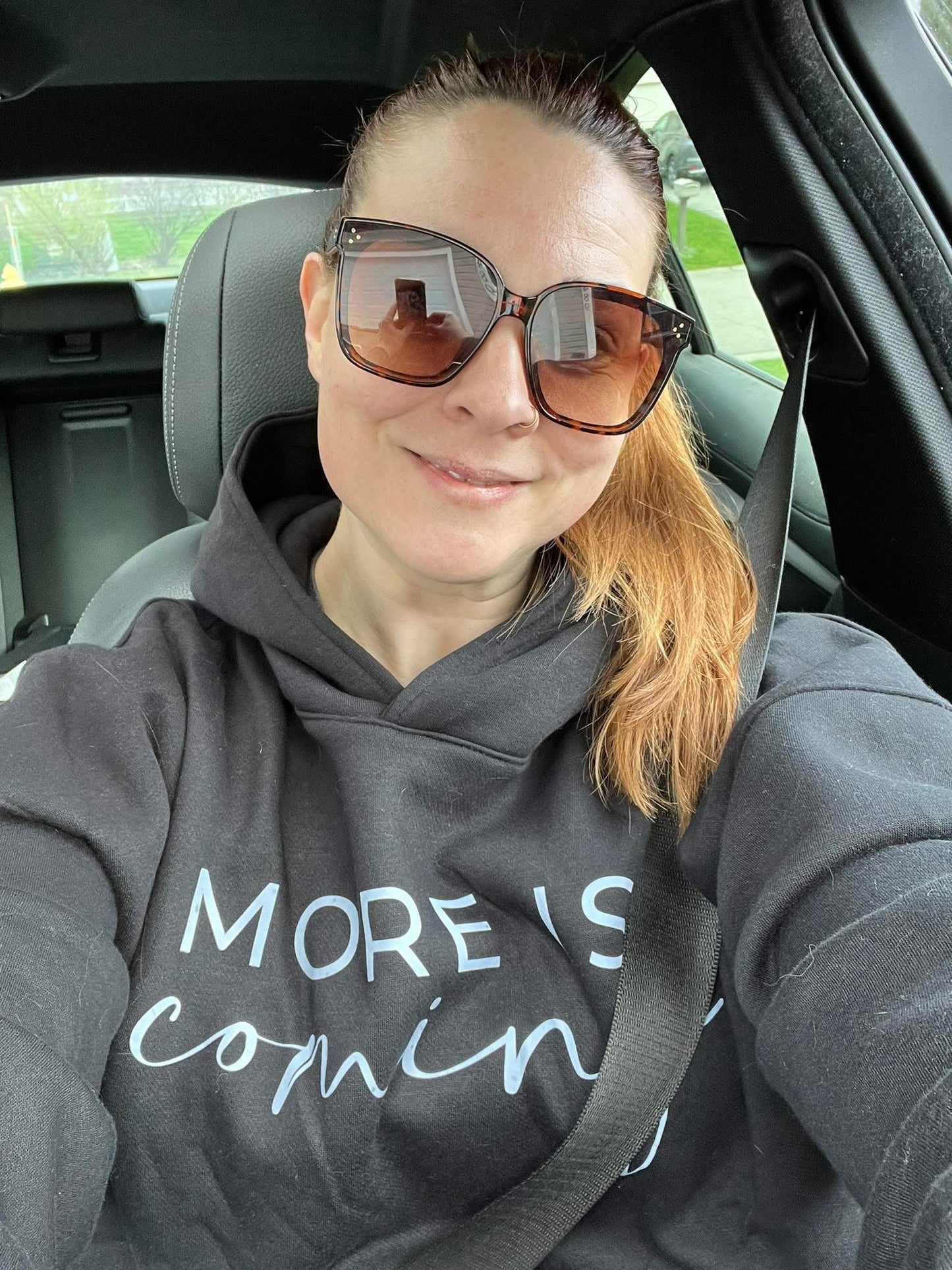 *NEW* More Is Coming™ Oversized Sweatshirt (text has grayish hue tint not white)